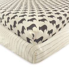 Hudson Baby Fitted Crib Sheet Sheep 2-Pack Sheep 28x52"