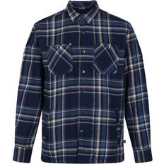 Men - Multicoloured Shirts Regatta Mens Thamos Checked Long-Sleeved Shirt (Navy)