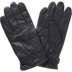 Cotone Guanti e Mitene Barbour White Label Burnished Leather Gloves - Black Men