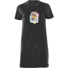 Nickelodeon Rugrats Women's T-Shirt Dress Acid Wash Acid Wash