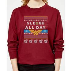 Christmas Jumpers DC Comics Wonder Woman 'Sleigh All Day Christmas Sweatshirt