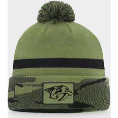 NHL Beanies Fanatics Nashville Predators Military Appreciation Cuffed Knit Hat with Pom