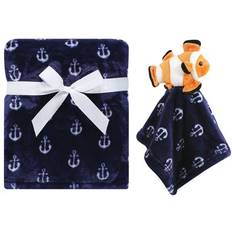 Hudson Plush Blanket with Security Blanket 2-pack Clownfish