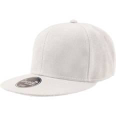 Atlantis Snap Back Flat Visor Panel Cap (white/black)