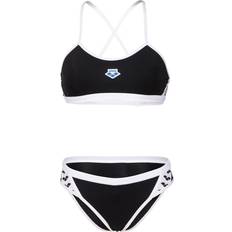 Polyester Bikinioberteile Arena Cross Back Solid Bikini Women black/white DE 2022 Swimsuits