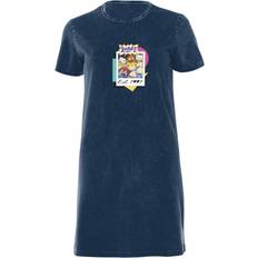 Rugrats Women's T-Shirt Dress Acid Wash Acid Wash