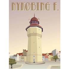 Nykøbing f vattentorns affisch, 50 x 70 cm från Allbuy Allt de bästa!
