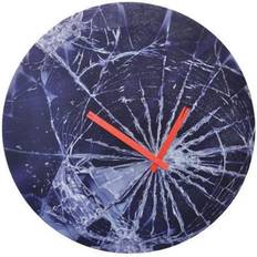 Nextime Ure Nextime Crash kvarts vægmonterbar 43 cm sort Vægur