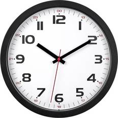 TFA Dostmann 60.3050.01 Quartz Wall 305 mm x 305 mm x 38 mm Black Wall Clock