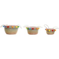 Multicoloured Boxes & Baskets Dkd Home Decor Pompoms Basket 45cm 3pcs