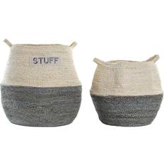 Natural Boxes & Baskets Dkd Home Decor S3028833 Basket 40cm 2pcs