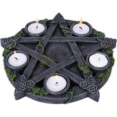 Resin Candle Holders Nemesis Now Wiccan Pentagram Candle Holder