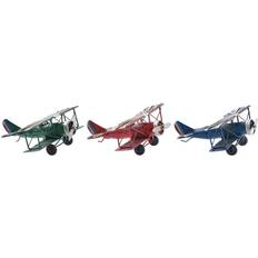 Dkd Home Decor Vintage Small Airplane Figurine 53cm 3pcs