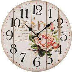 Pink Wall Clocks Versa Rosé Metall (5 x 28 x 28 cm) Wall Clock