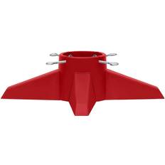 vidaXL Stand Red 55.5x55.5x15 cm Christmas Tree Stand