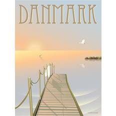 Vissevasse danmark Vissevasse Danmark Plakat 30x40cm