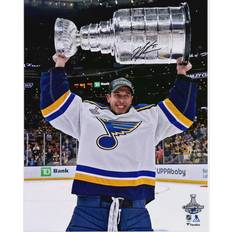 Fanatics St. Louis Blues Jordan Binnington Autographed 2019 Stanley Cup Champions Raising Cup Photograph