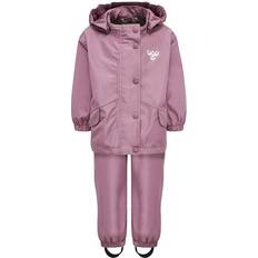 Lila - Mädchen Regenanzüge Hummel Reva Mini Rainsuit - Dusky Orchid (210406-3421)