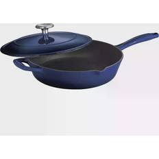 Pour Spouts Frying Pans Tramontina Enameled Cast-Iron with lid 12 "