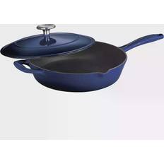 Yellow Frying Pans Tramontina Enameled Cast-Iron with lid 30.48 cm