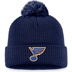 Beanies Fanatics St. Louis Blues Core Primary Logo Cuffed Knit Beanie with Pom