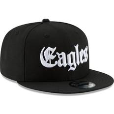 Headgear New Era Philadelphia Eagles Gothic Script 9FIFTY Adjustable Snapback Hat - Black