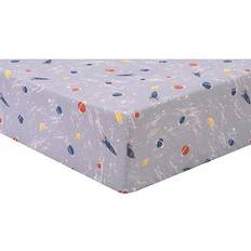 Trend Lab Outer Space Planets Deluxe Flannel Crib Sheet 28x52"