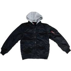 Polyamide Hoodies Barnkläder Alpha Industries MA-1 Detachable Hood - Black