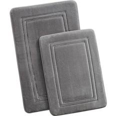 Carpets & Rugs Truly Calm HeiQ Antimicrobial Memory 2 pcs Gray 20x30"