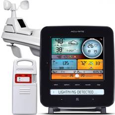 5-in-1 Weather Station with Color Display & Lightning Detection