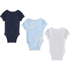 Bodysuits Adidas Infant Short Sleeve Lap Shoulder Bodyshirt 3-pack - White (GA8837)