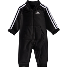 Adidas Black Jumpsuits Adidas Infant 3-Stripes Tricot Coveralls - Black (GA2500)