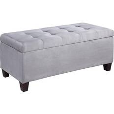 Gray Storage Benches Linon Carmen Storage Bench 48x20"