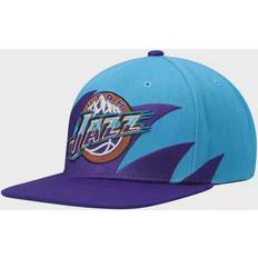 Mitchell & Ness Utah Jazz Hardwood Classics Sharktooth Snapback Cap Sr