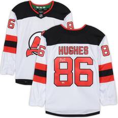 Adidas road Fanatics New Jersey Devils Jack Hughes Autographed Road Fanatics Breakaway Jersey