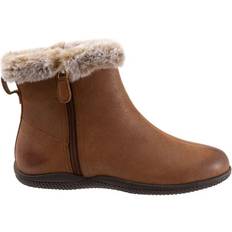 Faux Fur - Women Ankle Boots Softwalk Helena - Luggage