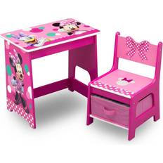 Furniture Set Delta Children Minnie Mouse Kids Wood Desk & Chair Set