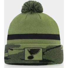 NHL Beanies Fanatics St. Louis Blues Military Appreciation Cuffed Knit Hat with Pom