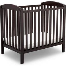 Cribs Delta Children Emery Mini Convertible Baby Crib with Mattress