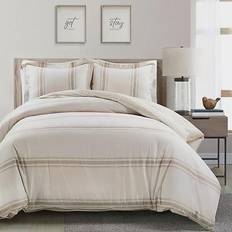 Lush Decor Farmhouse Duvet Cover Beige (264.16x228.6cm)