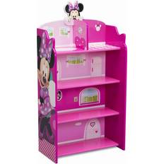 Storage Delta Children Minnie Mouse Wooden Playhouse 4-Shelf Bookcase