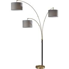 3 arm arc floor lamps Adesso Bergen Arc Floor Lamp 82"