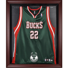 Sports Fan Apparel Fanatics Milwaukee Bucks Framed Mahogany Team Logo Jersey Display Case