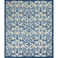 Carpets & Rugs Nourison Aloha ALH21 Gray, Blue 47.992x71.969"