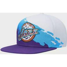 Mitchell & Ness Utah Jazz Hardwood Classics Paintbrush Snapback Cap Sr