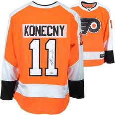 NHL Game Jerseys Fanatics Philadelphia Flyers Travis Konecny 11. Autographed Orange Fanatics Breakaway Jersey