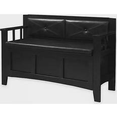 Black Settee Benches Carlton 76.2cm Settee Bench 44.5x30"