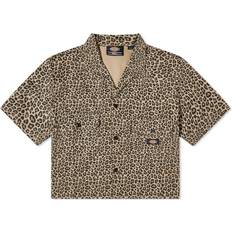 Dickies Women's Silver Firs Cropped Shirt - Leopard Print