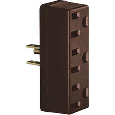 Brown Surge Protectors Leviton Brown Triple Tap Plug-In Outlet Adapter 005-00697-000