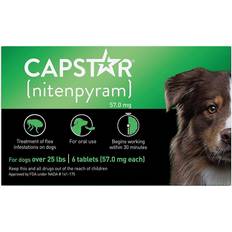 Pets on sale Capstar Flea Control Tablets for Dogs 25lb 57mg 6-pack